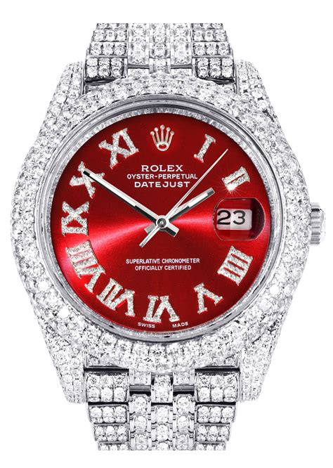 rolex with diamonds for men|men's rolex watch with diamonds.